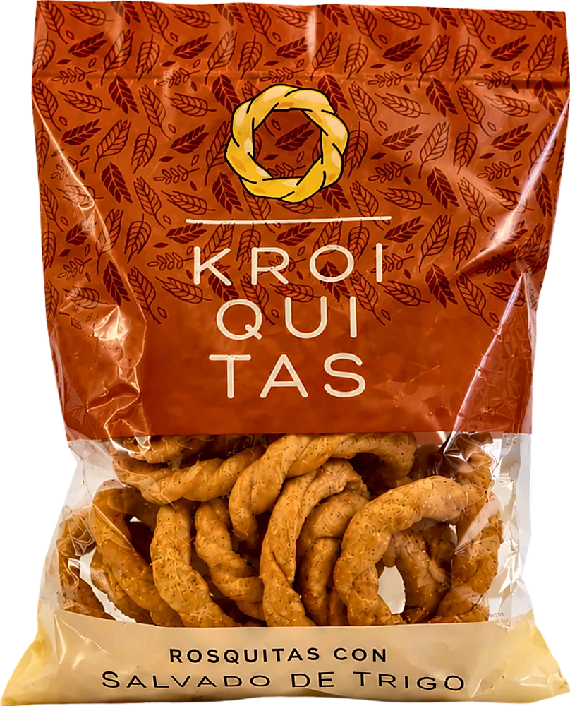 Empaque plástico para Rosquitas con salvado de trigo Kroiquitas