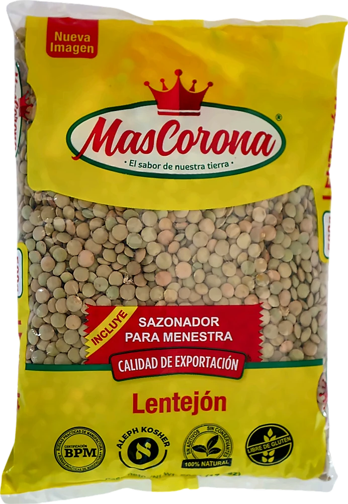 Empaque plástico para Lentejón MasCorona